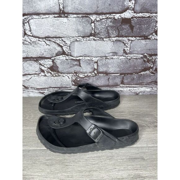 Birkenstock Black Foam Gizeh Strap Lightweight Sandals Women’s Sz 36EU/5M US - Picture 1 of 16